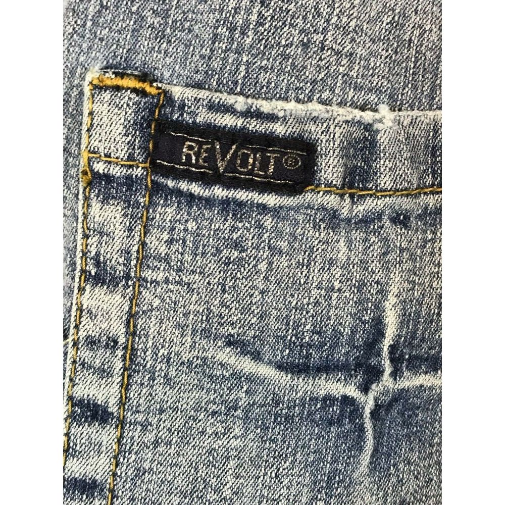 Revolt Cropped Jeans Junior Size 11 Studs - Picture 3 of 8